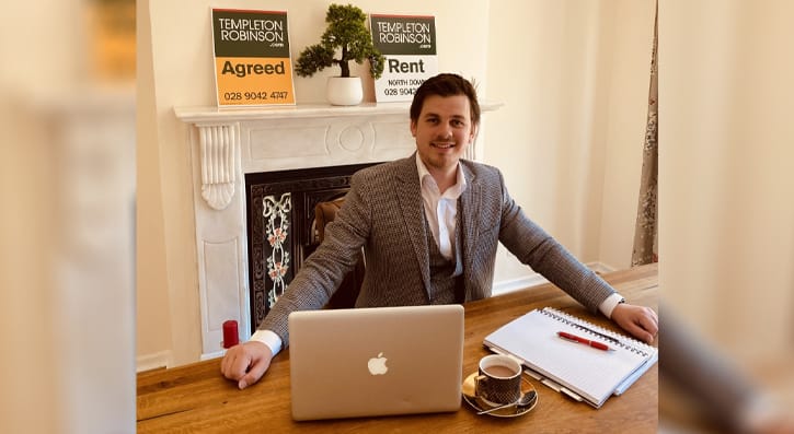 Young Estate Agent Conor McCullough is making the most of his time since being furloughed by upskilling in preparation for when things return to the new normal 